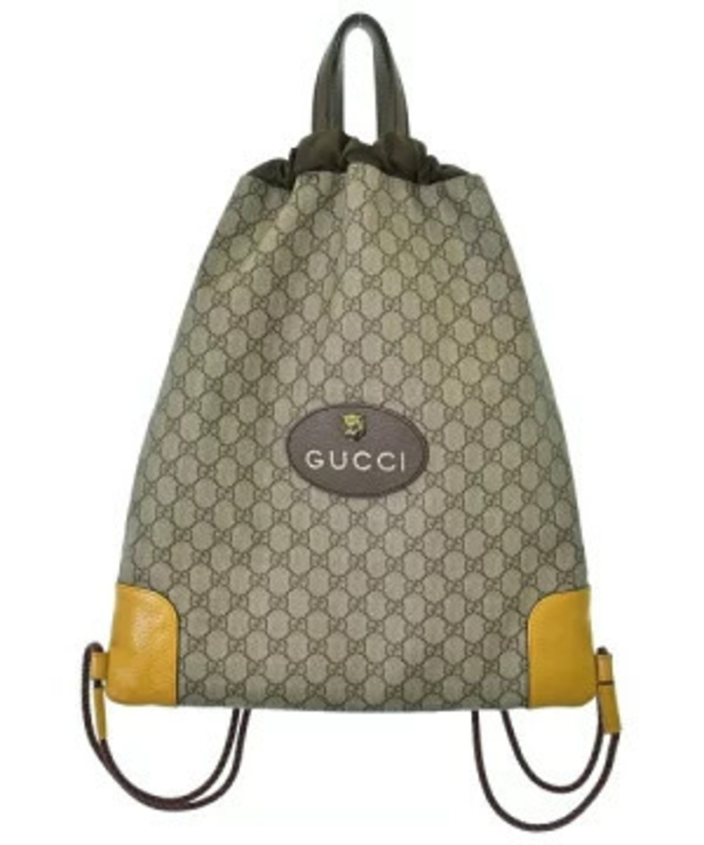 Gucci Backpack Rucksack Daybag Brown All over